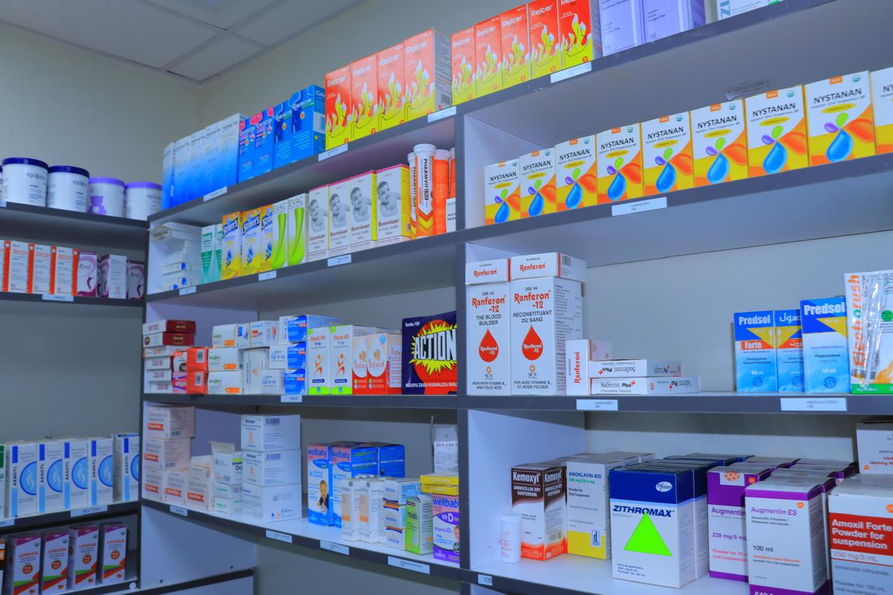 Pharmacist preparing medication